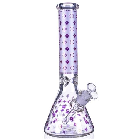 Purple LV Bong & Golden metallic Pattern .